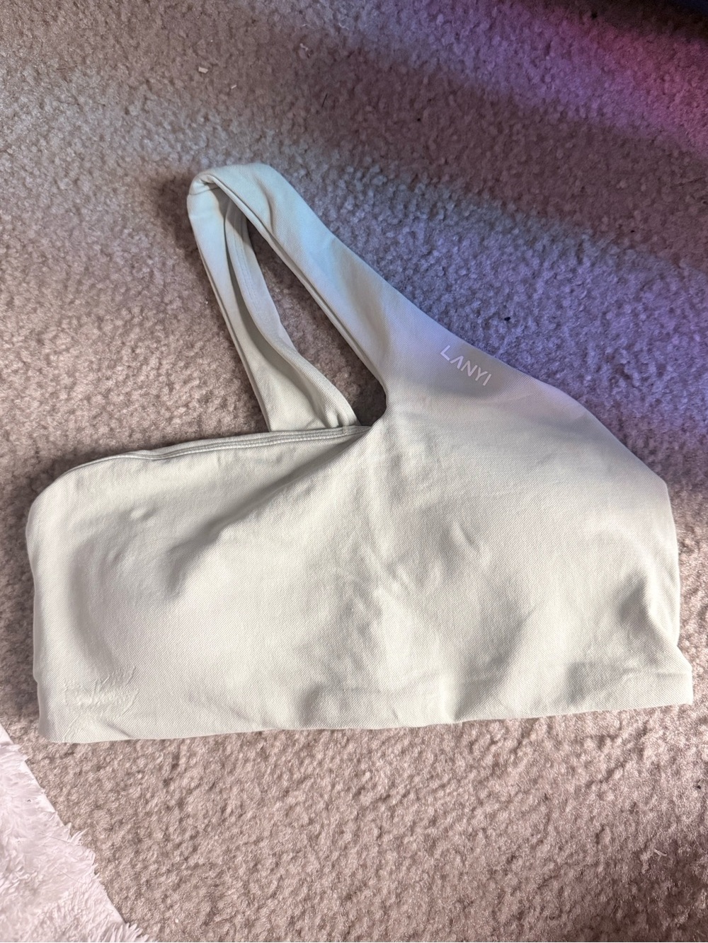 Dfyne mint green One-Shoulder Sports Bralette
